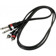 Інсертний кабель ROCKCABLE RCL20932 D4 Patch Cable - 2 x RCA to 2 x TS Jack (1.5m)