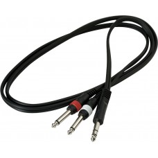 Інсертний кабель ROCKCABLE RCL20922 D4 Patch Cable - TRS Jack to 2 x TS Jack (1.5m)
