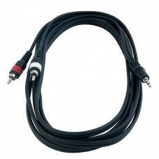 Інсертний кабель ROCKCABLE RCL20902 D4 Patch Cable - 2 x RCA to TRS MiniJack (1.5m)