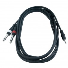 Інсертний кабель ROCKCABLE RCL20912 D4 Patch Cable - 2 x TS Jack to TRS MiniJack (1.5m)