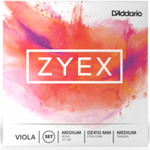 D'ADDARIO ZYEX VIOLA STRING SET (Medium Scale, Medium Tension)