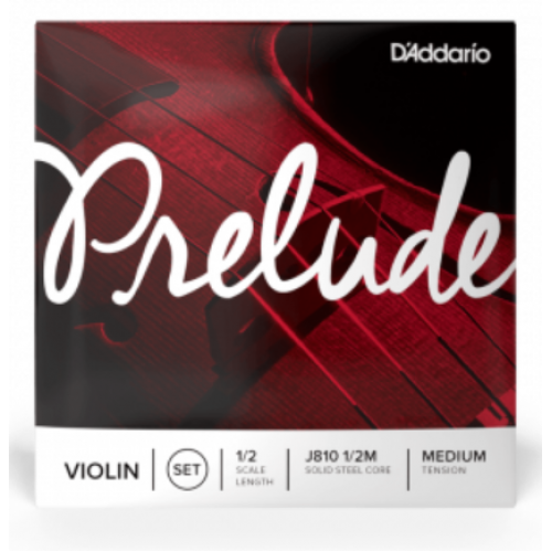 D'ADDARIO PRELUDE VIOLIN STRING SET 1/2 Scale Medium Tension