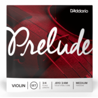 D'ADDARIO PRELUDE VIOLIN STRING SET 3/4 Scale Medium Tension