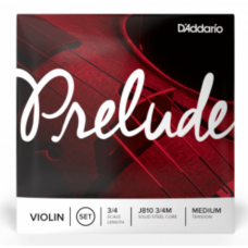 D'ADDARIO PRELUDE VIOLIN STRING SET 3/4 Scale Medium Tension
