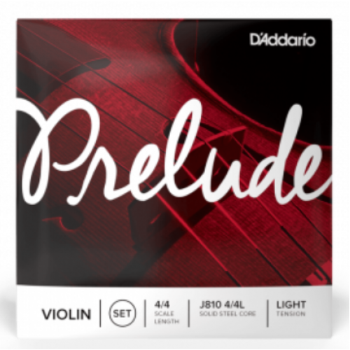 D'ADDARIO PRELUDE VIOLIN STRING SET 4/4 Scale Light Tension