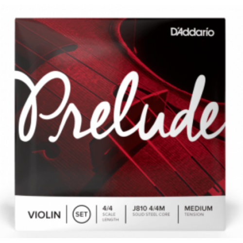D'ADDARIO PRELUDE VIOLIN STRING SET 4/4 Scale Medium Tension