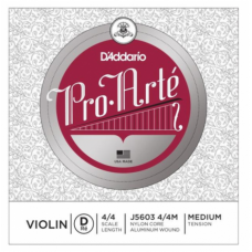 D'ADDARIO PRO-ARTÉ VIOLIN SINGLE D STRING 4/4 Scale Medium Tension