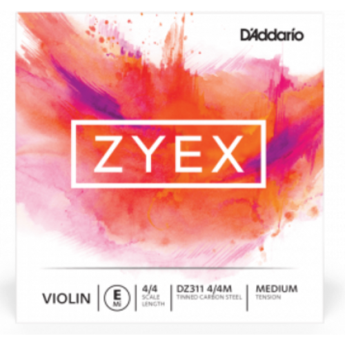 D'ADDARIO ZYEX VIOLIN STRING E 4/4 MEDIUM TENSION