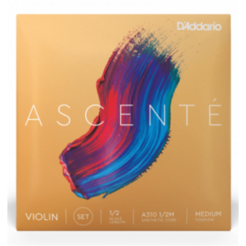 D'ADDARIO ASCENTÉ VIOLIN STRING SET 1/2 Scale Medium Tension