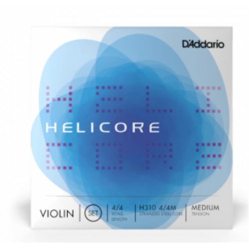 D'ADDARIO HELICORE VIOLIN STRING SET 4/4 Scale Medium Tension