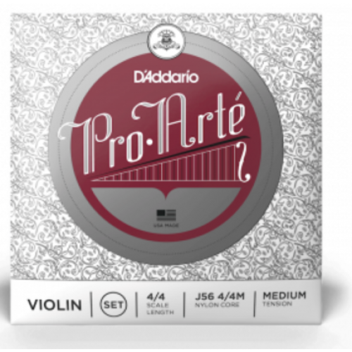 D'ADDARIO PRO-ARTÉ VIOLIN STRING SET 4/4 Scale Medium Tension