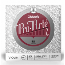 D'ADDARIO PRO-ARTÉ VIOLIN STRING SET WITH WOUND E 4/4 Scale Medium Tension