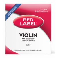 D'ADDARIO Super Sensitive 2107 Red Label Violin String Set - 4/4 Size