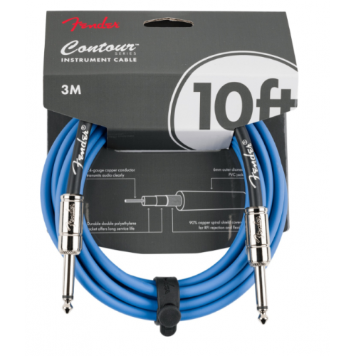 FENDER CABLE CONTOUR SERIES 10' LAKE PLACID BLUE