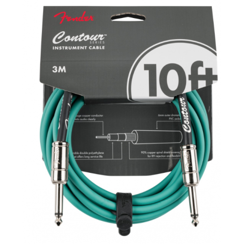 FENDER CABLE CONTOUR SERIES 10' SHERWOOD GREEN