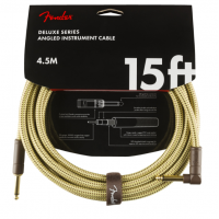 FENDER CABLE DELUXE SERIES 15' ANGLED TWEED