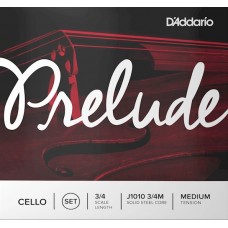D'ADDARIO PRELUDE CELLO STRING SET 3/4 Scale Medium Tension