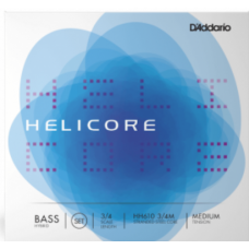 D'ADDARIO HELICORE HYBRID BASS STRING SET 3/4 Scale Medium Tension