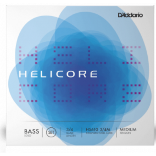 D'ADDARIO HELICORE SOLO BASS STRING SET 3/4 Scale Medium Tension