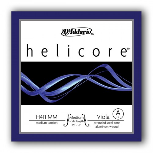 D'ADDARIO HELICORE VIOLA SINGLE A STRING Medium Scale Medium Tension
