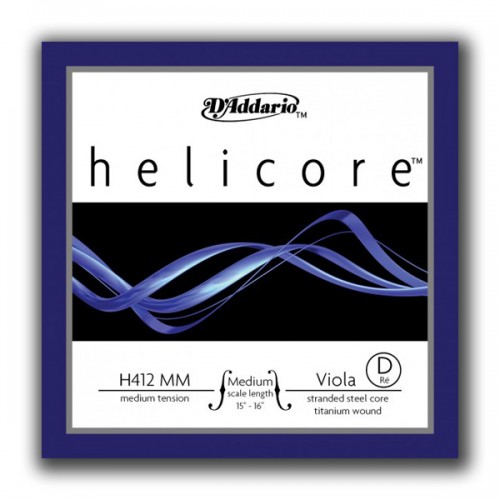 D'ADDARIO HELICORE VIOLA SINGLE D STRING Medium Scale Medium Tension