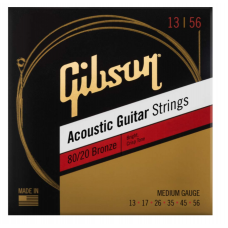 GIBSON SAG-BRW13 80/20 BRONZE ACOUSTIC GUITAR STRINGS MEDIUM GIBSON SAG-BRW13 80/20 BRONZE ACOUSTIC GUITAR STRINGS MEDIUM
