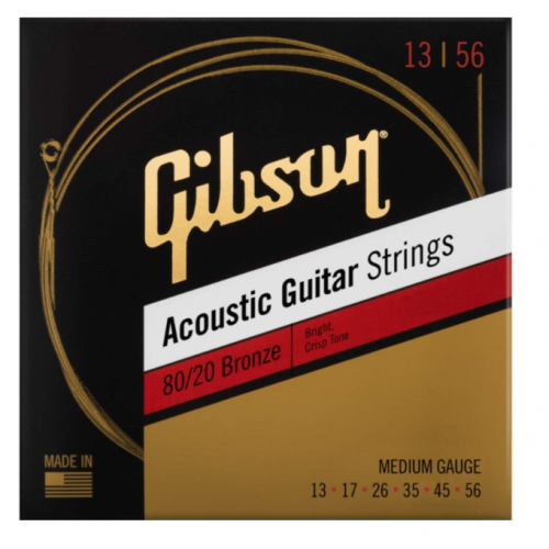 GIBSON SAG-BRW13 80/20 BRONZE ACOUSTIC GUITAR STRINGS MEDIUM