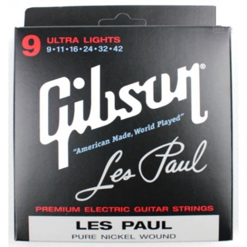 GIBSON SEG-LP9 LES PAUL PURE NICKEL WOUND .009-.042