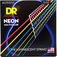 DR Strings NEON Multi-Color Acoustic - Light (12-54)