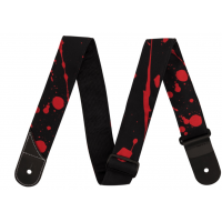 JACKSON STRAP 2" SPLATER BLACK AND RED
