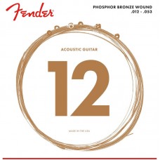 FENDER 60L PHOSPHOR BRONZE ACOUSTIC STRINGS 12-53