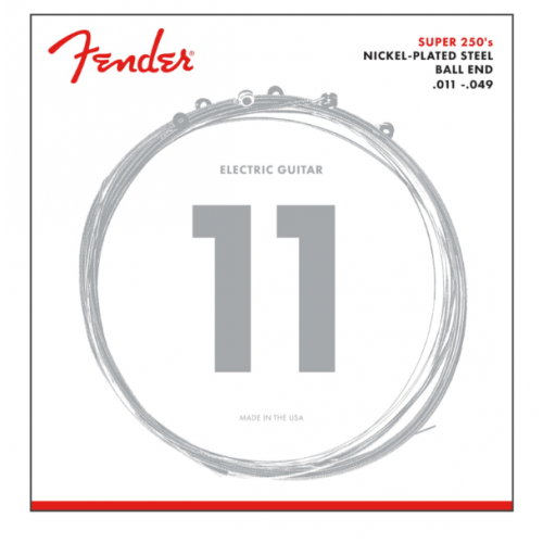 FENDER SUPER 250M NICKEL-PLATED STEEL GUITAR STRINGS