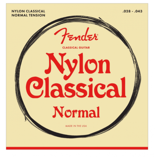 FENDER 100 NYLON ACOUSTIC STRINGS TIE END 28-43