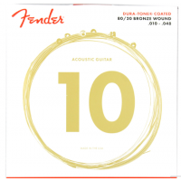 FENDER 880XL 80/20 DURA-TONE COATED ACOUSTIC STRINGS 10-48