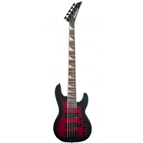 JACKSON JS SERIES CONCERT BASS JS3VQ TRANPARENT RED BURST