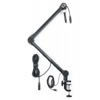 GATOR FRAMEWORKS GFWMICBCBM4000 Professional Desktop Mic Boom Stand with Led Light