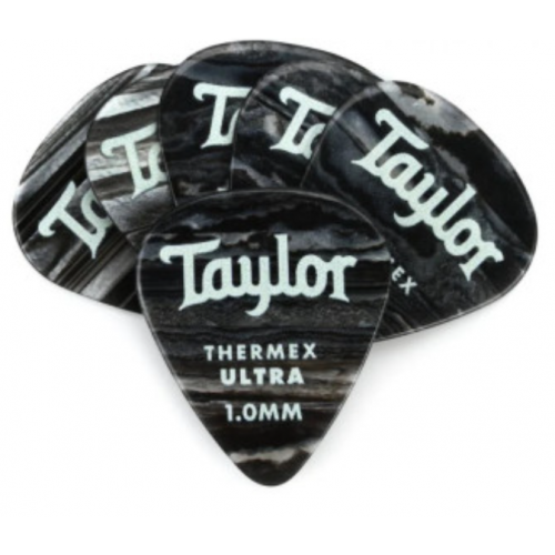 TAYLOR GUITARS 351 THERMEX ULTRA PICKS 1.0 MM BLACK ONYX 6 PACK