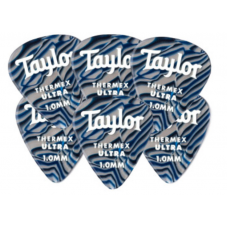 TAYLOR GUITARS 351 THERMEX ULTRA PICKS 1.0 MM BLUE SWIRL 6 PACK