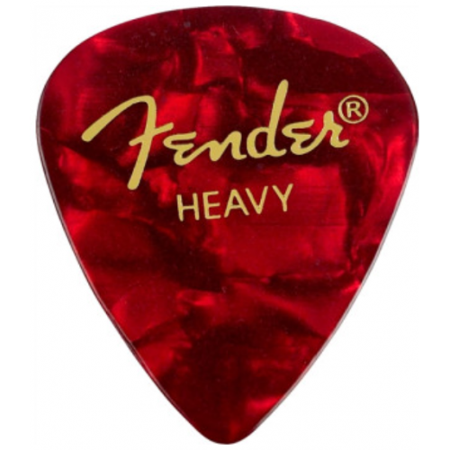FENDER 351 SHAPE PREMIUM PICKS RED MOTO HEAVY(10 шт.)