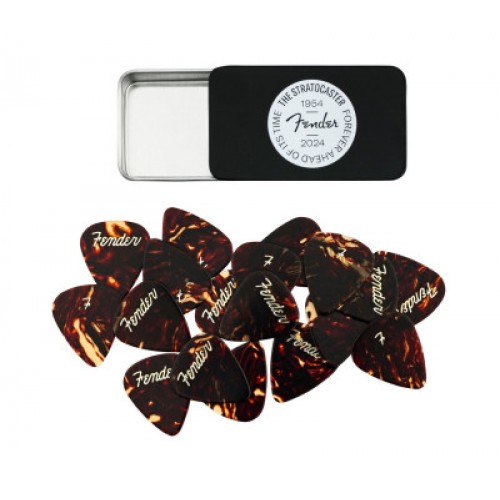 FENDER 70TH ANNIVERSARY PICK TIN - 12 PICKS