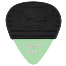 FENDER MOJO GRIP DURA-TONE 0.58 DELRIN PICKS - 3 PACK SURF GREEN