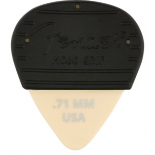 FENDER MOJO GRIP DURA-TONE 0.71 DELRIN PICKS - 3 WHITE