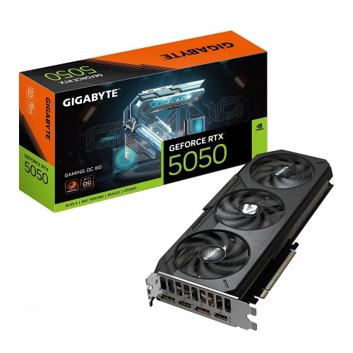 GeForce RTX 5050, Gigabyte, GAMING OC, 8Gb GDDR6 (GV-N5050GAMING OC-8GD)