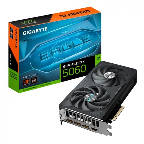 GeForce RTX 5060, Gigabyte, EAGLE OC, 8Gb GDDR7 (GV-N5060EAGLE OC-8GD)