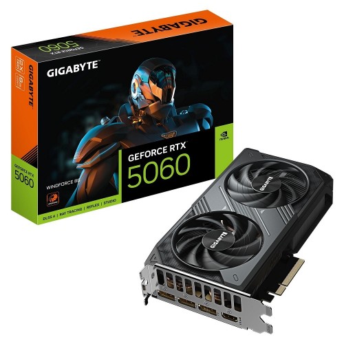 GeForce RTX 5060, Gigabyte, WINDFORCE, 8Gb GDDR7 (GV-N5060WF2-8GD)
