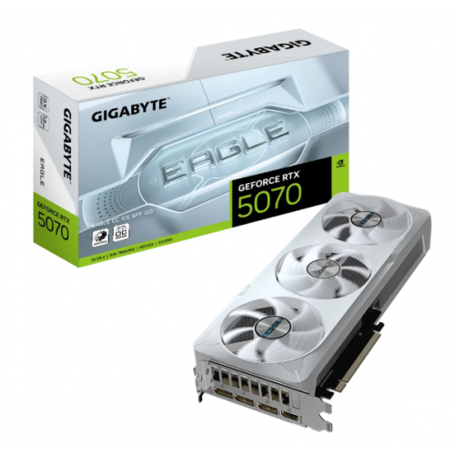 GeForce RTX 5070, Gigabyte, EAGLE OC ICE SFF, 12Gb GDDR7 (GV-N5070EAGLEOC ICE-12GD)