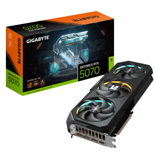 GeForce RTX 5070, Gigabyte, GAMING OC, 12Gb GDDR7 (GV-N5070GAMING OC-12GD)