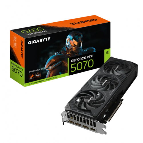 GeForce RTX 5070, Gigabyte, WINDFORCE OC SFF, 12Gb GDDR7 (GV-N5070WF3OC-12GD)