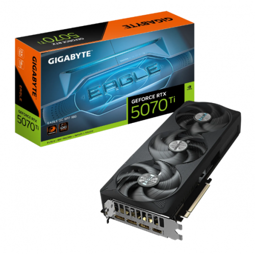GeForce RTX 5070 Ti, Gigabyte, EAGLE OC SFF, 16Gb GDDR7 (GV-N507TEAGLE OC-16GD)