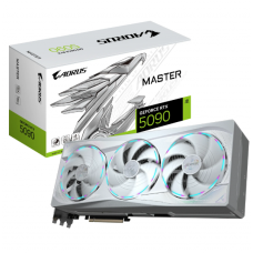 GeForce RTX 5090, Gigabyte, AORUS MASTER (White), 32Gb GDDR7 (GV-N5090AORUSM ICE-32GD)
